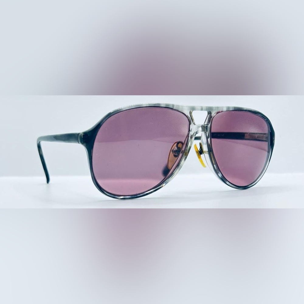 Vintage Stallion Gray Translucent Pilot Sunglasses Frames Only